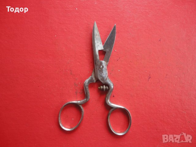 Страхотна старинна ножица Solingen, снимка 4 - Фризьорски принадлежности - 40262792