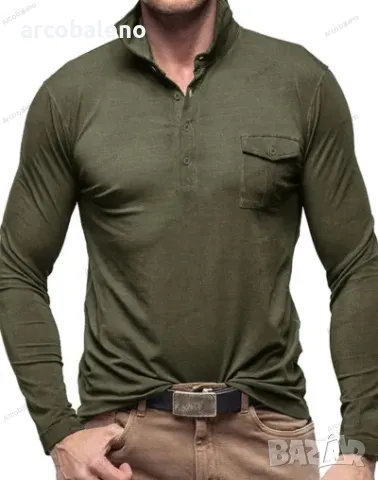 Мъжка тениска с дълги ръкави, 8цвята , снимка 10 - Тениски - 48415869