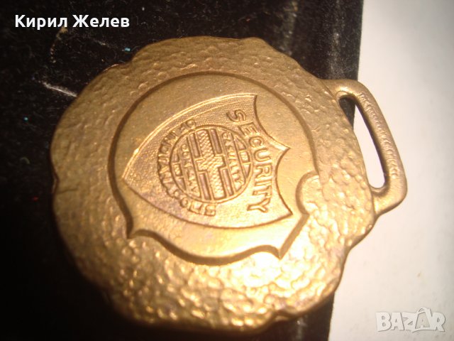 САЩ ИНДИАНАПОЛИС ИДЕНТИФИКАЦИОНЕН ЗНАК ПОЗЛАТЕН с НОМЕР СЕКЮРИТИ 17230, снимка 4 - Антикварни и старинни предмети - 30878029