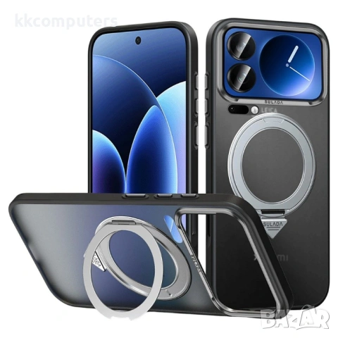 SULADA Магнитен Калъф за Xiaomi 17 Pro - TPU+PC, Матов, 360° стойка, 3 цвята, снимка 3 - Калъфи, кейсове - 53885969