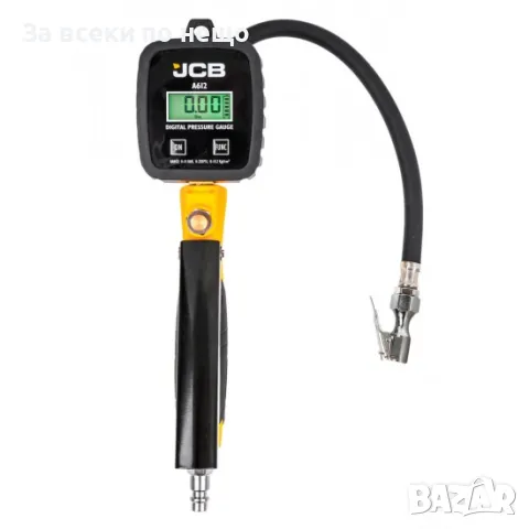 Пневматичен пистолет за помпане на гуми с дигитален манометър JCB, снимка 3 - Други инструменти - 50333996