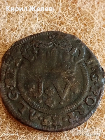 Сребърна монета 10 рейс 1721г. Жоао пети Португалия рядка 52601, снимка 7 - Нумизматика и бонистика - 53084817