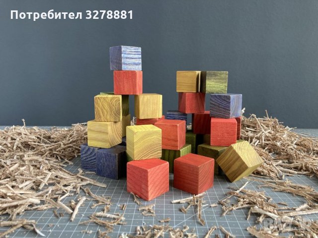 Дървени разноцветни кубчета, снимка 9 - Конструктори - 35384968