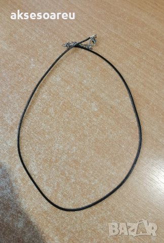 Гумирано ланче каишка колие за врата със регулируема закопчалка материали за бижута изработка на лан, снимка 5 - Колиета, медальони, синджири - 38318820