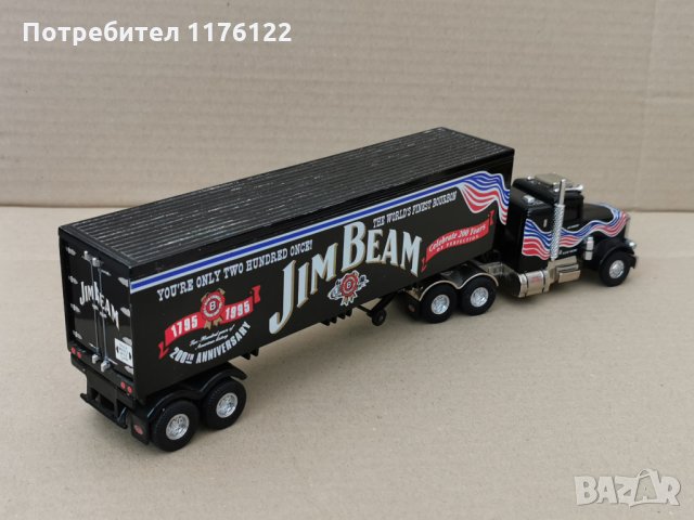 Matchbox Collectible SuperKings Peterbilt Jim Beam Truck Камион, снимка 4 - Коли, камиони, мотори, писти - 35221555