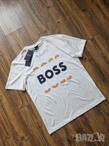 Страхотна мъжка тениска HUGO BOSS размер L , снимка 2 - Тениски - 50529522