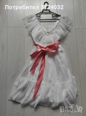 Продавам официална бяла рокля , снимка 3 - Рокли - 36421721
