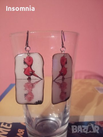 Рисувани обеци и други , снимка 3 - Обеци - 44236663