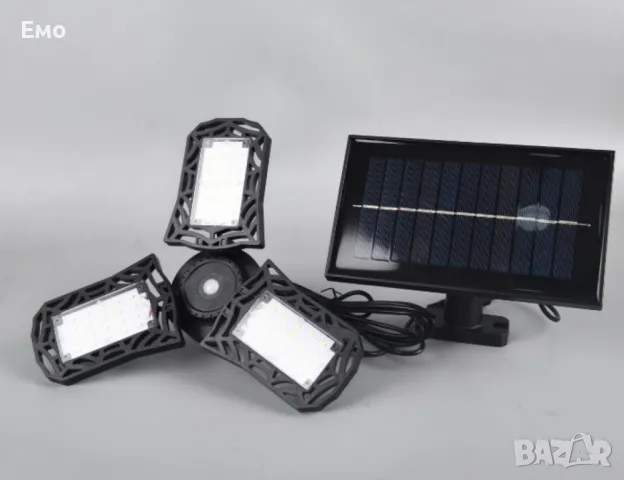 Слънчева соларна LED лампа за къмпинг и домакинство, снимка 3 - Соларни лампи - 48465379