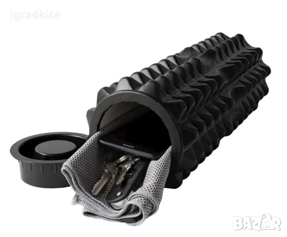 ГОЛЕМИ 2в1 Фоумролер + масажен стик 45x14 Foam roller