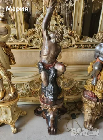 Италиански бароков лампион 023, снимка 2 - Лампиони - 48627048