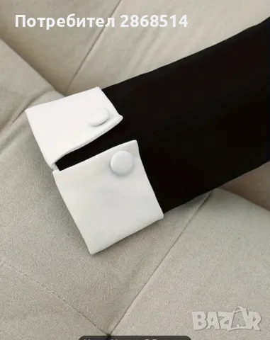 Нов шикозен блейзер с открити рамена, размер  L, снимка 5 - Палта, манта - 49946157