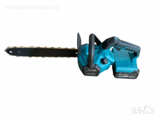 Акумулаторна резачка KRAFTROYAL 36V с маслен филтър и шина 40 см – Комплект с батерии и зарядно, снимка 5 - Моторни триони/резачки - 54108281