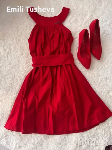 Дамска рокля PHILIPP PLEIN в червено, снимка 5 - Рокли - 48248580