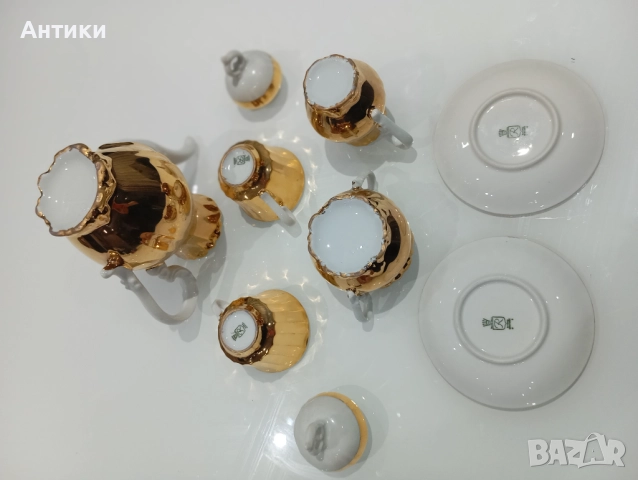 Порцеланов сервиз за кафе маркиран смесен, снимка 3 - Сервизи - 52540642