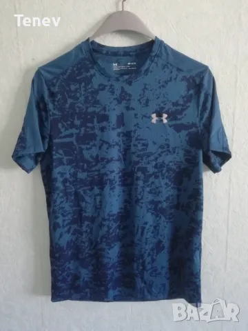 Under Armour Fitted Blue Camo HeatGear оригинална нова тениска фланелка размер М , снимка 1 - Тениски - 49043905