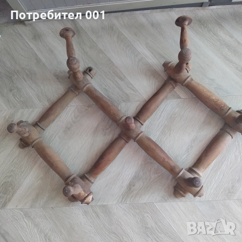 Стара дървена закачалка, снимка 2 - Закачалки - 52226041