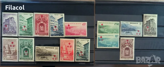 Монако 1940 г. Червен кръст пълна серия MNH