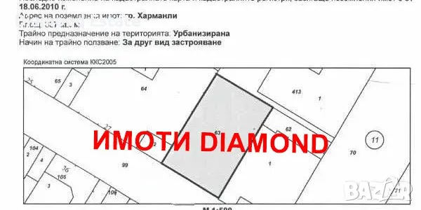 Парцел в регулация в град Харманли, снимка 6 - Парцели - 50206341