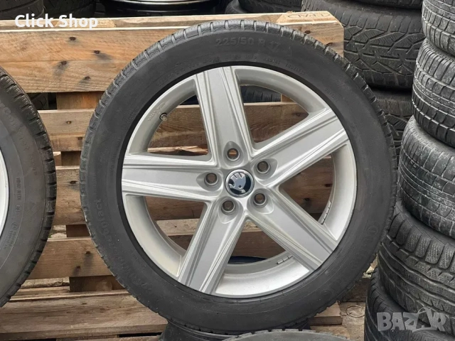5х112 17 Skoda Octacia SuperB 5x112 Шкода Октавиа Супърб, снимка 3 - Гуми и джанти - 52723946