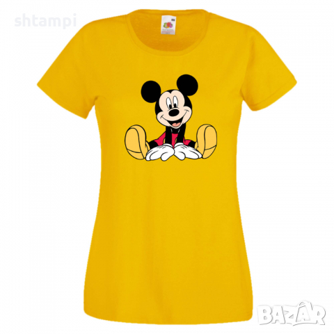 Дамска тениска Mickey Mouse 11 Мини Маус,Микки Маус.Подарък,Изненада,, снимка 10 - Тениски - 36528647