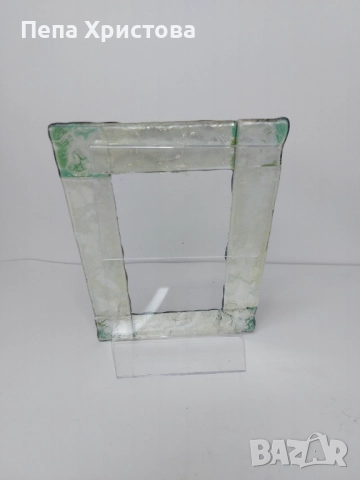 Рамка за снимка от муранско стъкло, снимка 3 - Други - 52655373