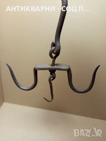 Соц Стар Ръчно Кован Ченгел За Дране На Животни., снимка 9 - Антикварни и старинни предмети - 50225637