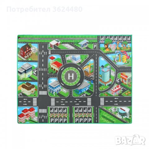 Водоустойчиво детско килимче за игра с писта - 9 модела - код 3320, снимка 8 - Други - 35410297