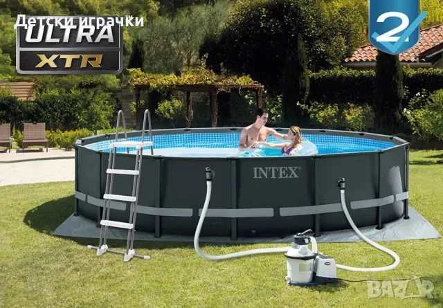 Сглобяем Басейн Intex Ultra Frame, Ф549 x 132 см, с пясъчна помпа, снимка 1
