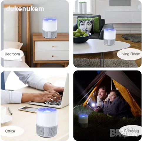 USB лампа против комари и насекоми, безшумна и ефективна, снимка 7 - Друга електроника - 53109110