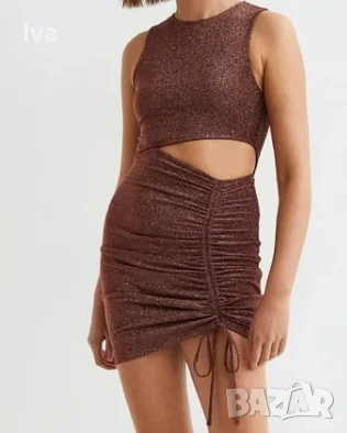 НАМАЛЕНА! H&M дамска рокля с връзки 