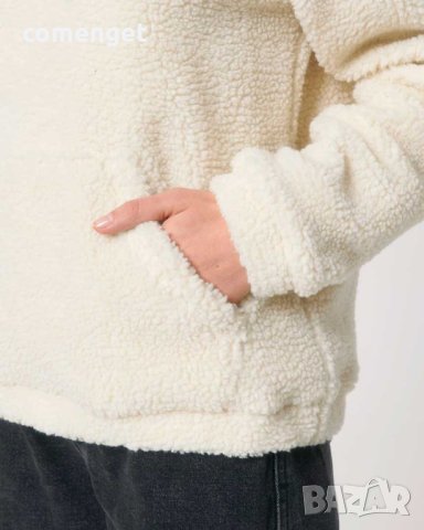 ХИТ МОДЕЛ 2024! Унисекс SHERPA / ШЕРПА HOODIE на Stanley Stella., снимка 3 - Суичъри - 44311405