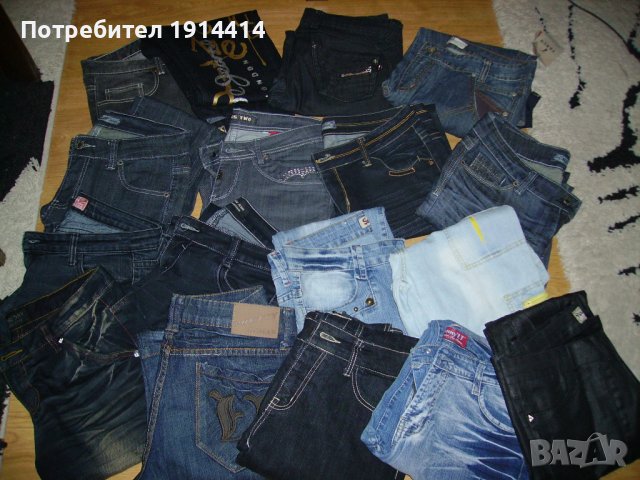 Дамски дънки различни модели и цветове, ако се купят всички бройки отстъпка,от ликвидация на магазин, снимка 2 - Дънки - 39390078