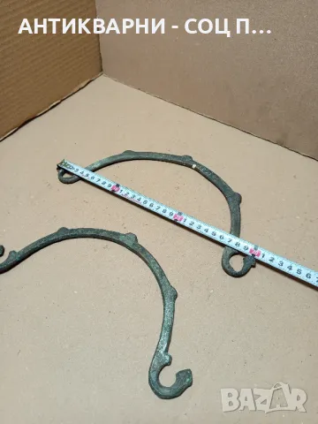Комплект Стари Дръжки От Медни Араний Менчета., снимка 6 - Антикварни и старинни предмети - 49276836