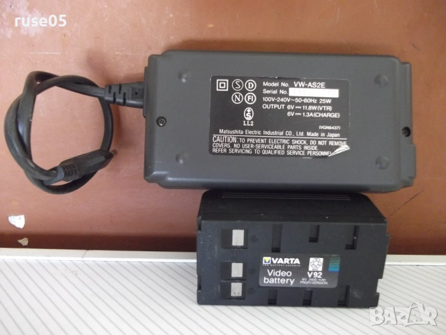 Зарядно устройство "Panasonic VW-AS2E" и батерия "VARTA-V92", снимка 4 - Батерии, зарядни - 51527324