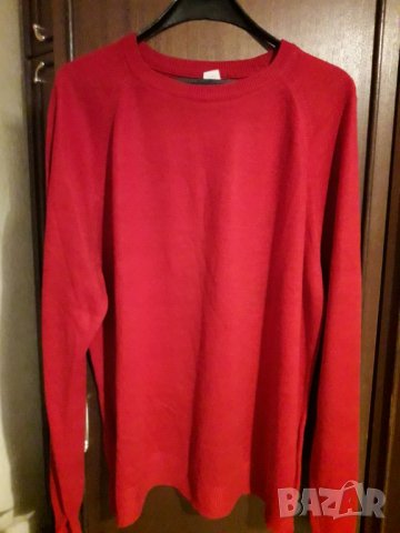 Мъжка елегантна блуза червена голям размер 2ХЛ