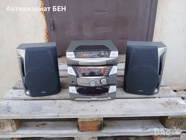 THOMSON система – 5 CD changer + AUX + оригинални колони.