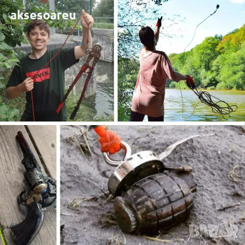 Супер Силен мощен неодимов магнит който се закача с въженце за изваждане на метални предмети от река, снимка 18 - Други инструменти - 47838502