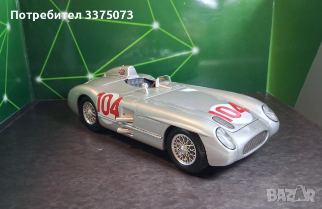  MERCEDES 300 SLR 1:18 Maisto , снимка 2 - Колекции - 54282693