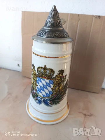 Немска халба със воден знак, снимка 2 - Антикварни и старинни предмети - 56064197