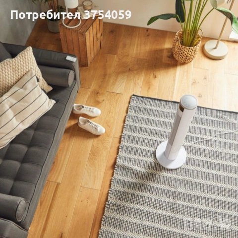 Колонен вентилатор VonHaus 35” с дистанционно управление и таймер – бял, снимка 3 - Отоплителни печки - 53209891