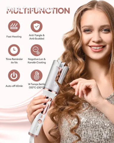 Автоматична въртяща маша за коса CkeyiN PRO- S