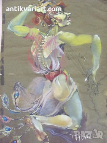 Акварел Т. Пунева 51х36см., снимка 2 - Картини - 31781530