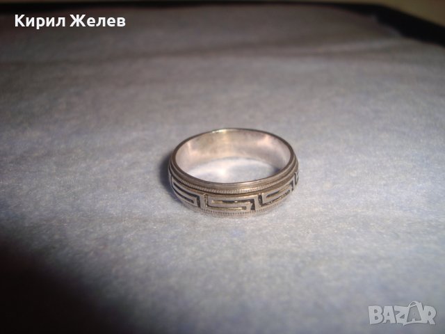 АРИСТОКРАТИЧЕН СРЕБЪРЕН МАРКОВ ПРЪСТЕН ХАЛКА СРЕБРО 925 КЛАСИЧЕСКИ ОРНАМЕНТИРАНА 32393, снимка 13 - Пръстени - 38329760