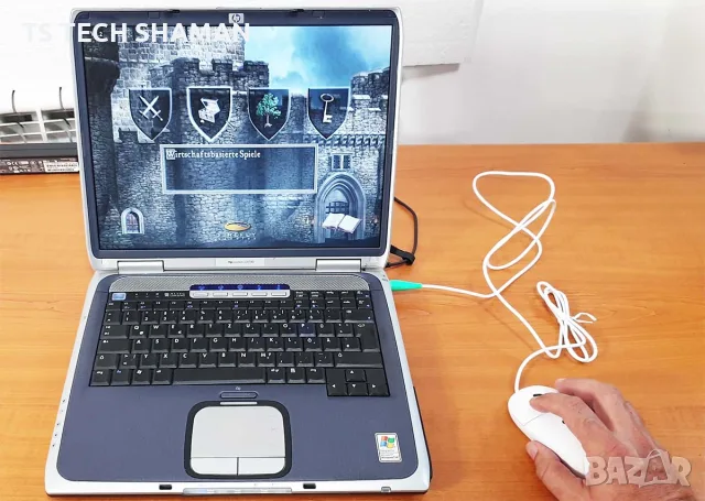 ⭐Продавам уникален ретро лаптоп HP Pavilion ze4700 с ДВА Windows XP и РАБОТЕЩ сериен порт COM1⭐, снимка 8 - Антикварни и старинни предмети - 55742565