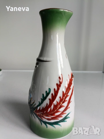 Порцеланов , китайски комплект за ракия с декорация от дракони. , снимка 7 - Декорация за дома - 53360445