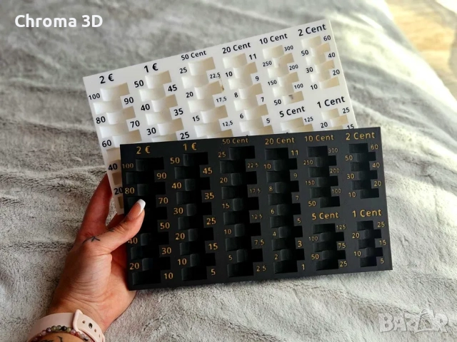 Монетник Евро монети с износоустойчив текст и цифри, снимка 5 - Друго търговско оборудване - 52360361