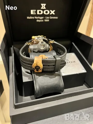 Edox Grand Ocean Decentrique Date Automatic FULL SET!, снимка 10 - Мъжки - 56434669