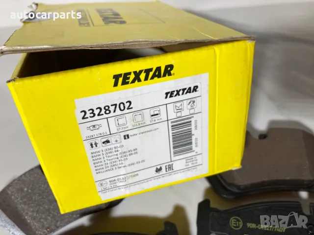 Спирачни накладки TEXTAR за БМВ Серия 3 Е36, Е46, Z3 и Z4 / BMW 3 E36, E46, Z3, Z4, снимка 3 - Части - 48316853