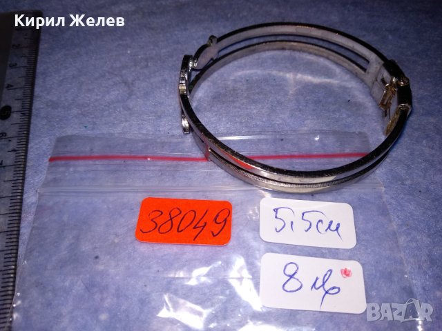 КРАСИВА СРЕБРИСТА ВИНТИДЖ АРТ ГРИВНА от БЛАГОРОДНА НЕРЪЖДАЕМА СТОМАНА 38049, снимка 2 - Гривни - 40811909